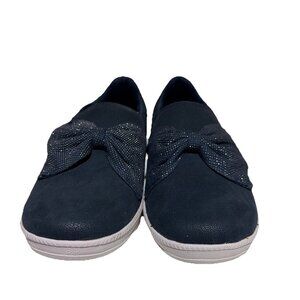 Skechers Madison Ave Curtsied Womens Shoe Sneaker Size 8.5 Navy Bow 100125